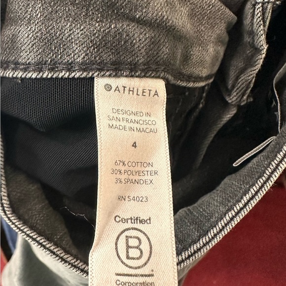 Athleta Gray Jeans Womens Size 4 Ankle Fitted - Picture 6 of 8